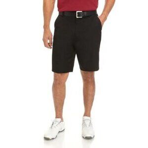 Saddlebred Mens Comfort Performance Flat Front Shorts NEW Size 34 True Black